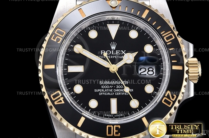 1005 Submariner 116613LN 904L YG SS Black ARF V3 SH Breathable 1086